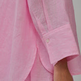 Friday Linen Shirt in Strawberry Milk