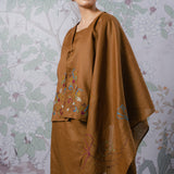 Celeste Ramie Selendang in Caramel