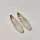 Great Criss-Cross Mary Janes in Buttercream