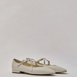 Great Criss-Cross Mary Janes in Buttercream