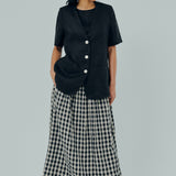 Midtown Short Sleeve Blazer in Black