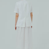 Midtown Short Sleeve Blazer in White