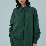 Friday Broderie Trousers in Emerald