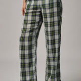 Avenue Pants in Blue Plaid