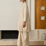 Amelie Ramie Long Kebaya Top in Buttercream