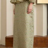 Asha Ramie Skirt in Verdant Floral
