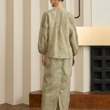 Asha Ramie Skirt in Verdant Floral