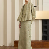 Asha Ramie Skirt in Verdant Floral
