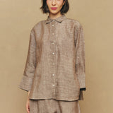 Friday Linen Shirt in Taupe