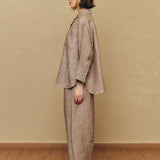 Friday Linen Shirt in Taupe