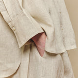 Friday Linen Shirt in Ecru