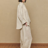 Friday Linen Shirt in Ecru