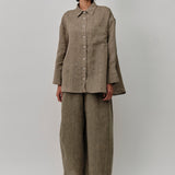 Friday Linen Shirt in Moss