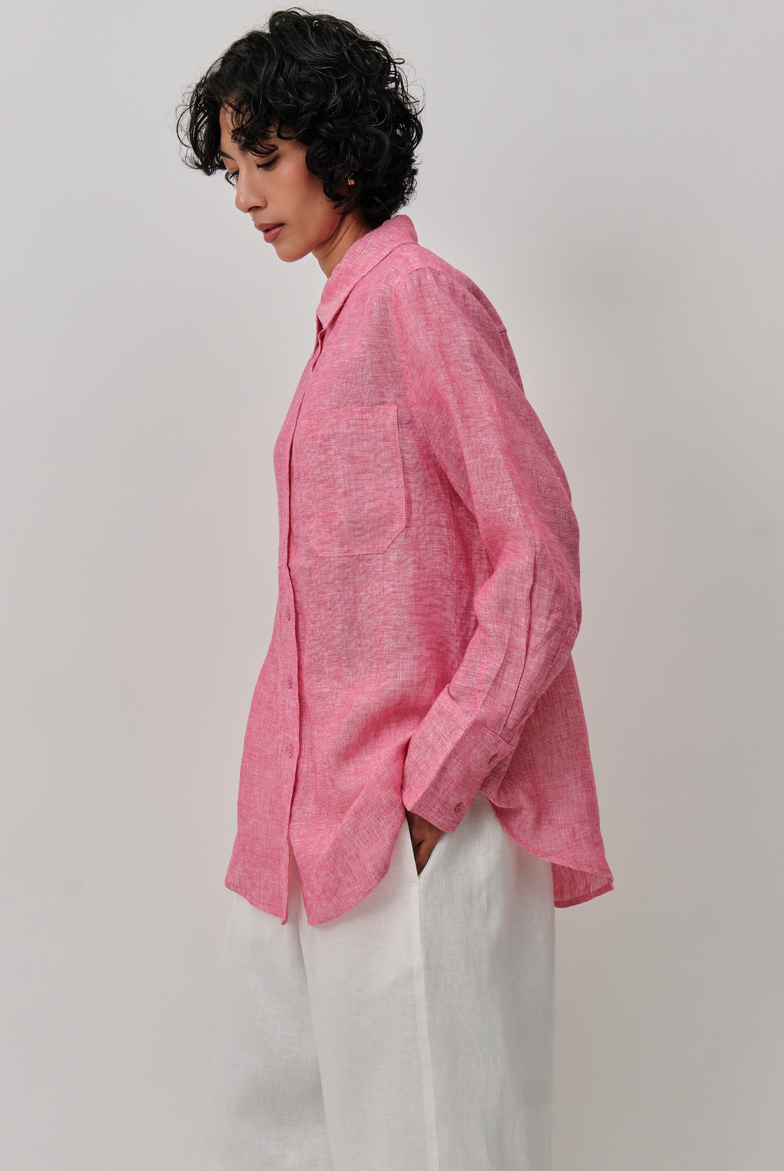 Great Linen Shirt in Pink