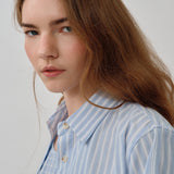 Shift Shirt Set in Blue Squared