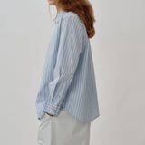 Shift Shirt Set in Blue Squared